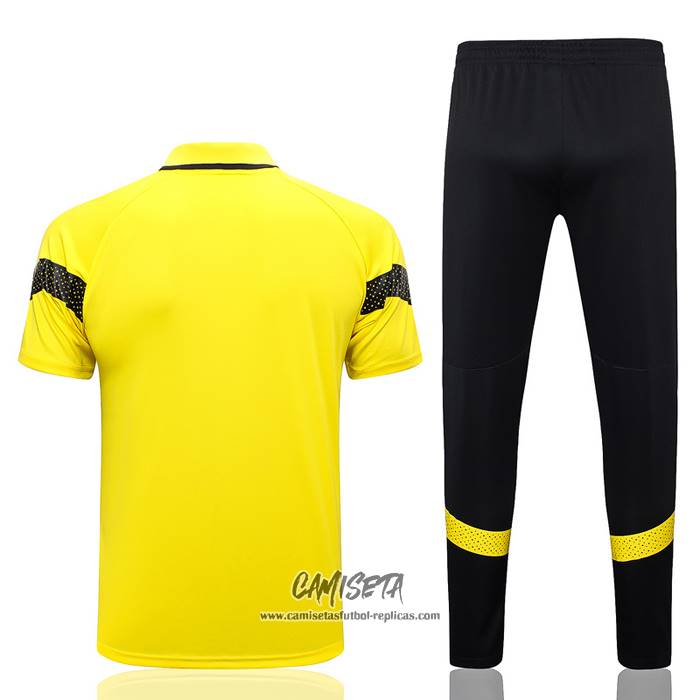 Conjunto Polo del Borussia Dortmund 2023-2024 Amarillo